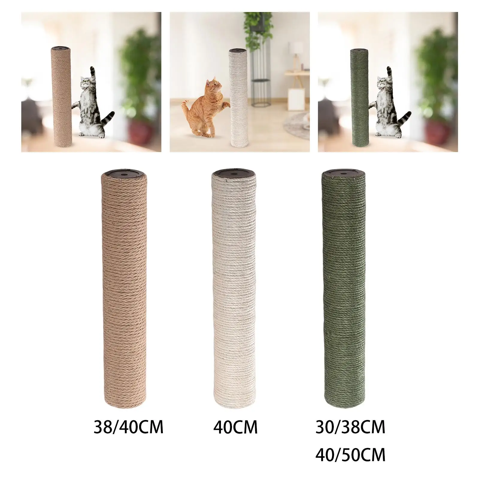 Cat scratching posts Replacement Extension Post Supplies Replaceable Scratch Post Refill Pole for Small Animals Indoor Playing