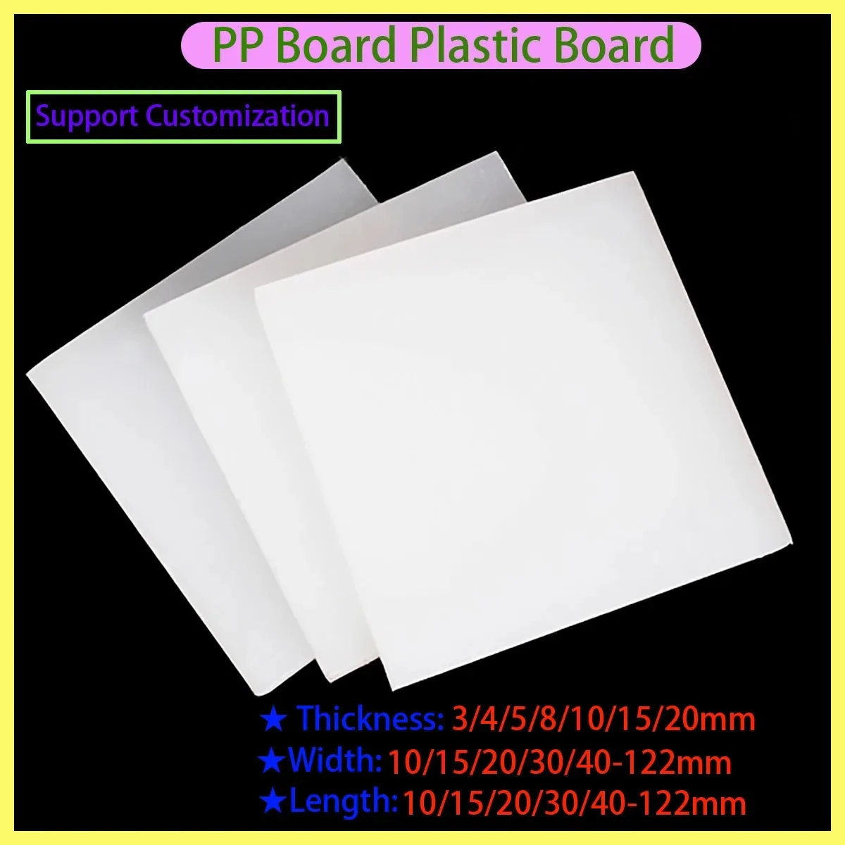 

White PP Plastic Board and Polypropylene Board