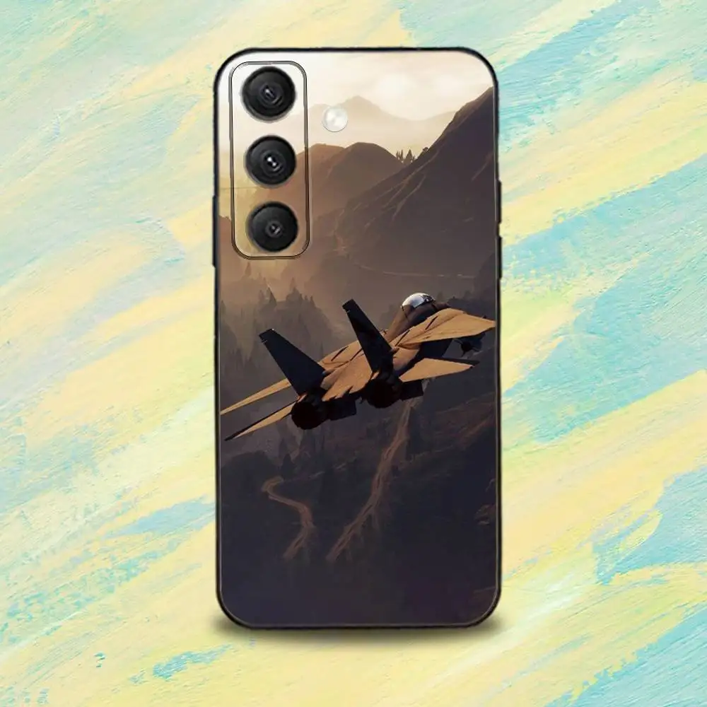 Etui na telefon T-Top G-Gun Maverick-ES do Samsunga S25, S24, S10, S22, S21, S20, S23, Ultra, Plus, Lite, FE, miękki silikonowy czarny pokrowiec