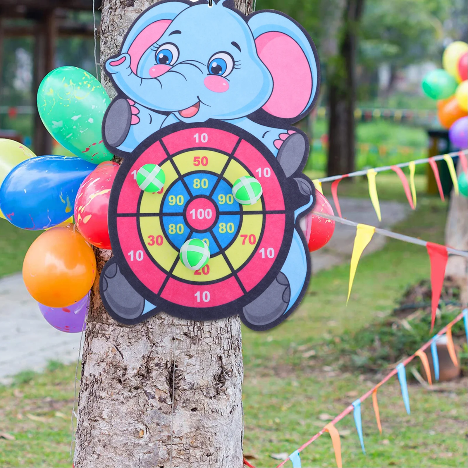 

1Set Colorful Dart Board Sticky Target Soft Cloth Material Kids Throwing Play Game for Parent Child Interaction