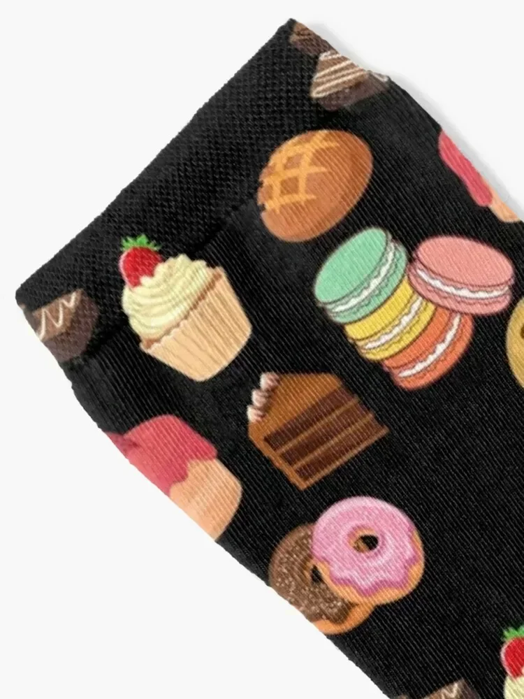 Baked dessert goods Socks anti slip football Men's fashionable Run Designer Man Socks Women's
