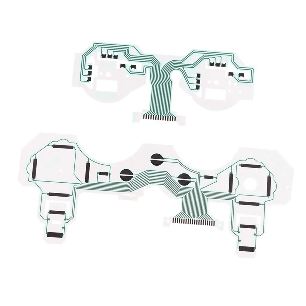 Płytka drukowana kontrolera PS3 z folią przewodzącą do klawiatury