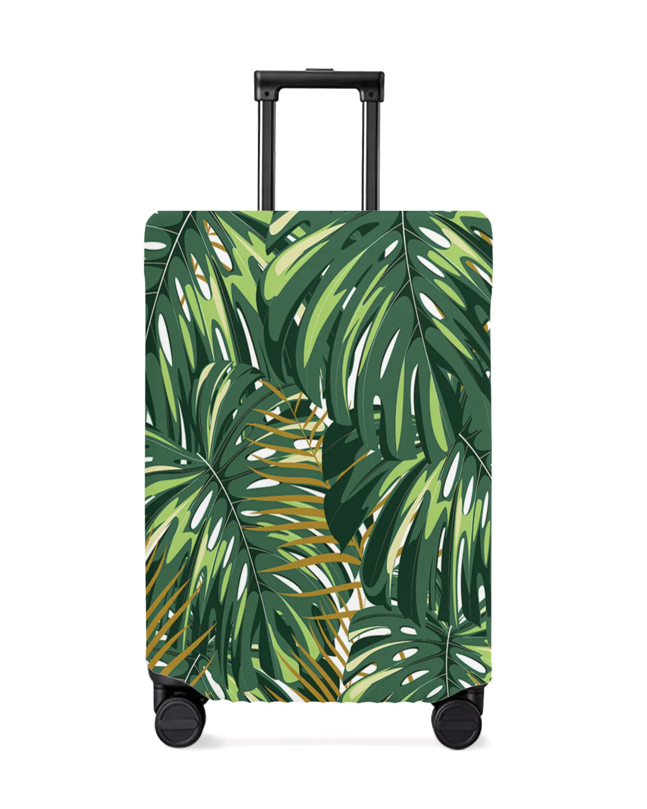 Tropical Jungle Plant Monstera Green Travel Luggage Cover Elastic Baggage Cover Suitcase Case Dust Cover Travel Accessories