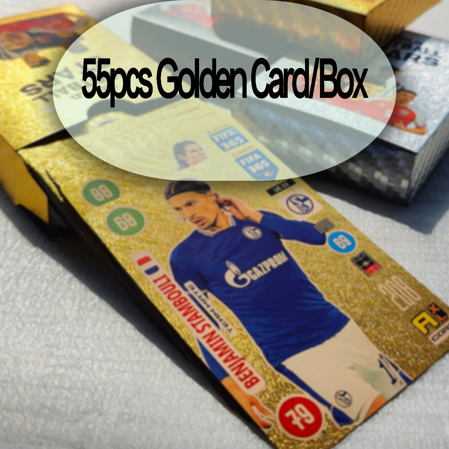 World Football Stars Limited Edition Gold Cards Plastic Material Football Player Toys Card Children's Fan Gifts New 30-55 Pcs