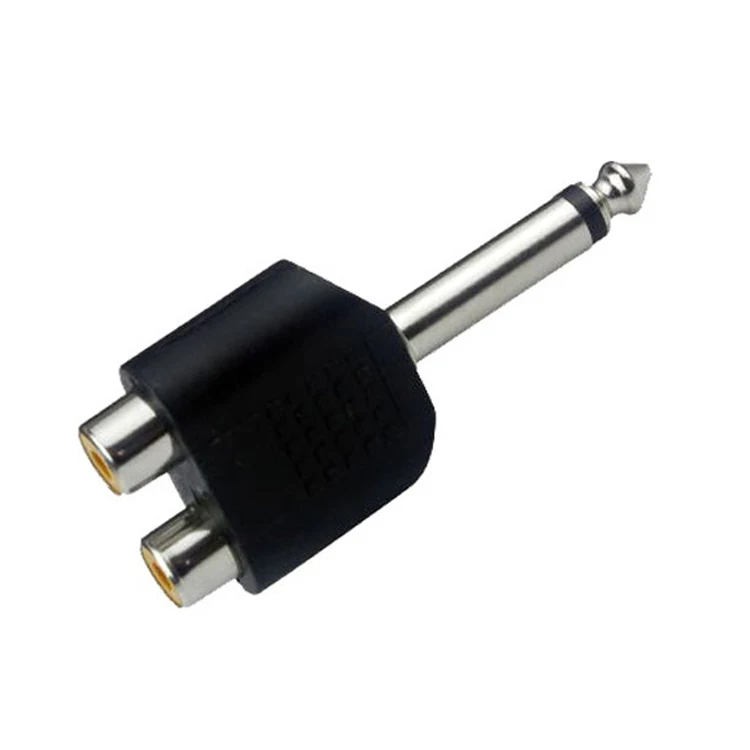 Turn Dual Typoadapter Audio Mixer, 6.5 Paires de RCA 600 AV, Wild mono, 6.5mm, 1Pc