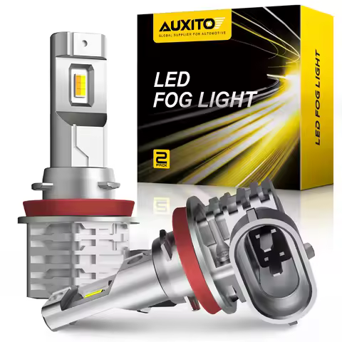 AUXITO 2X H8 H9 H10 H11 H16JP 9005 HB3 9006 HB4 LED Canbus Fog Light DRL 6500K 3000K Dual Color Super Bright 12V 360 Degree CSP
