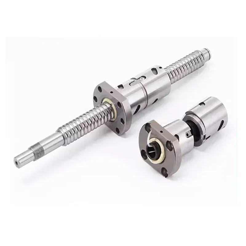 Ball Screw Double Nut DFU1605 DFU2005 BallScrew Set Length 2000 1500 1000 End Processing Coupler Nut Cnc For Stepper Servo Motor 6
