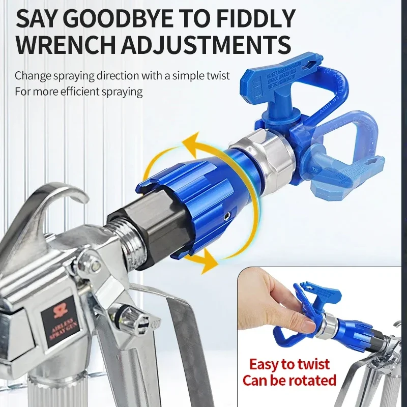 Airless Paint Spray Gun 360 Degree Fan Pivot Rotation Universal Adapter Airless Spray Gun Accessory