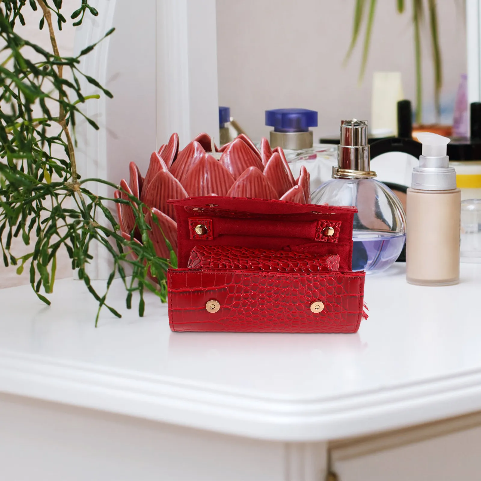 

Multifunctional Travel Jewelry Organizer Portable Jewelry Storage Pouch for Necklaces Earrings Bracelets on