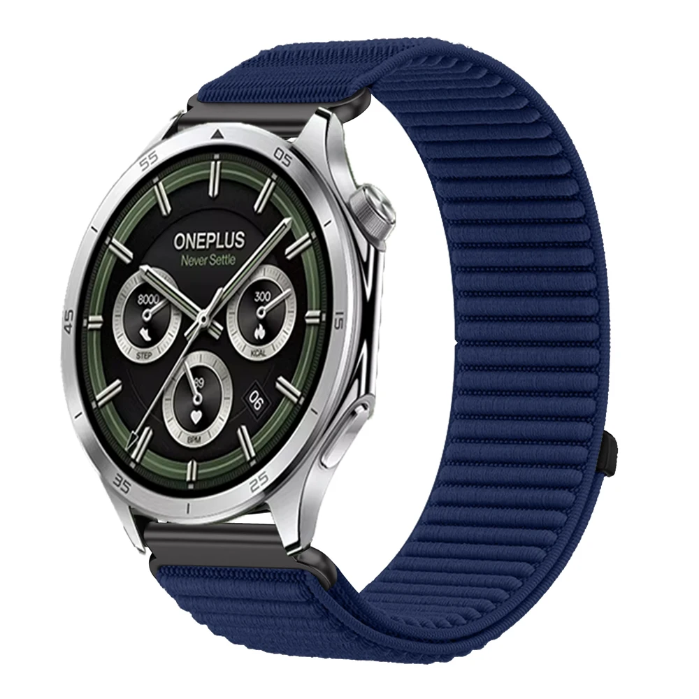 18mm 22mm Wave Nylon Strap for Oneplus Watch 3 43mm 46mm/4 3 Lite/2/2R Sport Wristband for OPPO Watch S/X2/3/Huawei GT6 5 4 Band view 6