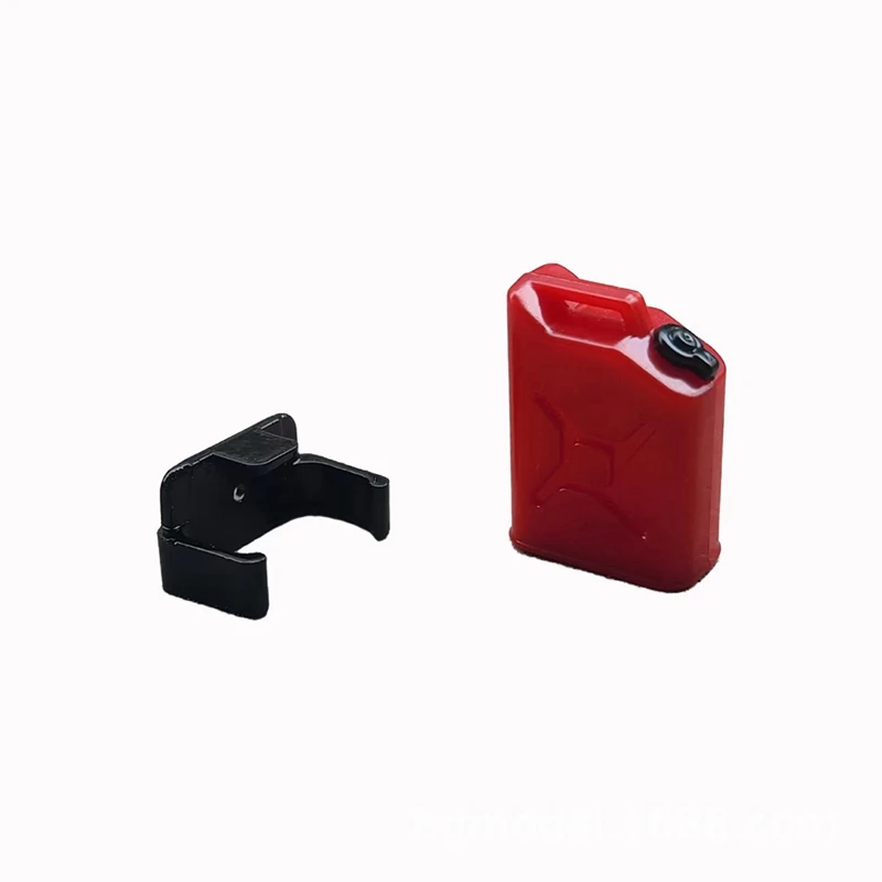 Mini Shovel Fuel Tank Oil Drum Fire Extinguisher Decoration For Axial SCX24 C10 Jeep JLU Gladiator Bronco 1/24 RC Car