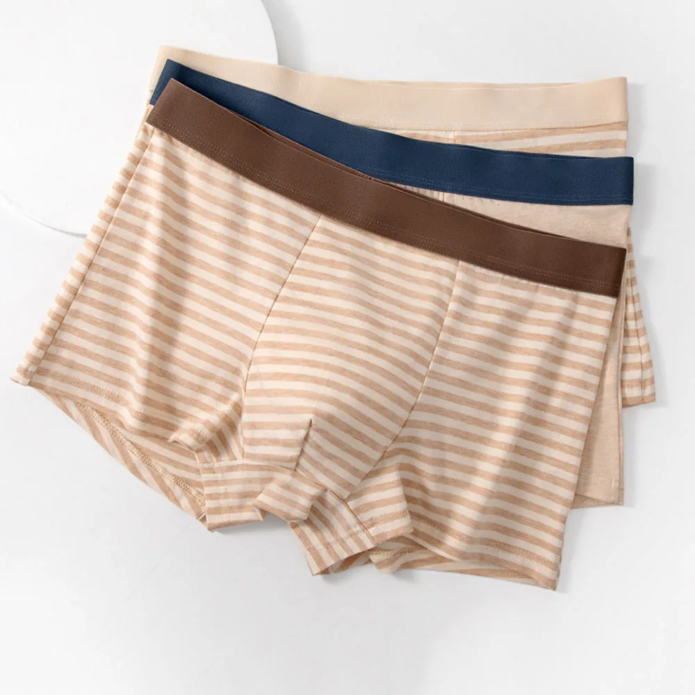 10pcs Seamless Panties Stripe Boxers Man Cotton Shorts Men Men's Boxer Briefs Sexy Tоy Mens Underwear Male Boxers Underpants