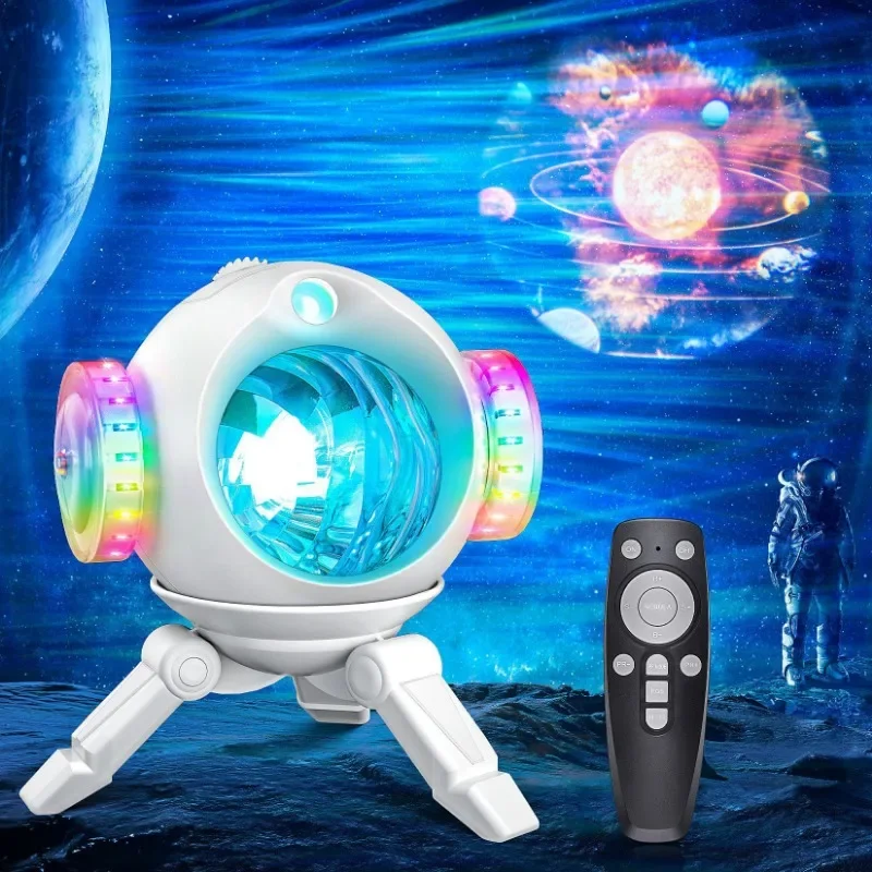 Projector Rotating Aurora Night Light Water ripple Atmosphere Light USB Bedroom Bedhead Remote Control Romantic Lamp