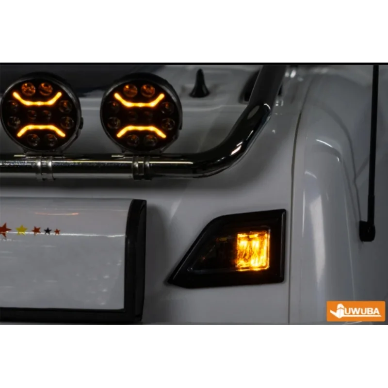 

770S RC 1/14 модель грузовика на крыше, встроенный прожектор, светодиодный светильник CDD-AA8 для Tamiya RC 770S, тягач 1, 14, запчасти, аксессуары