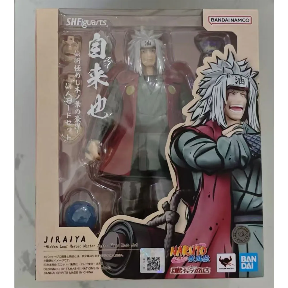 100% Authentic In Stock Original Bandai S.H.Figuarts Shf Naruto Shippuden Jiraiya Anime Action Figure Collection Model Toy