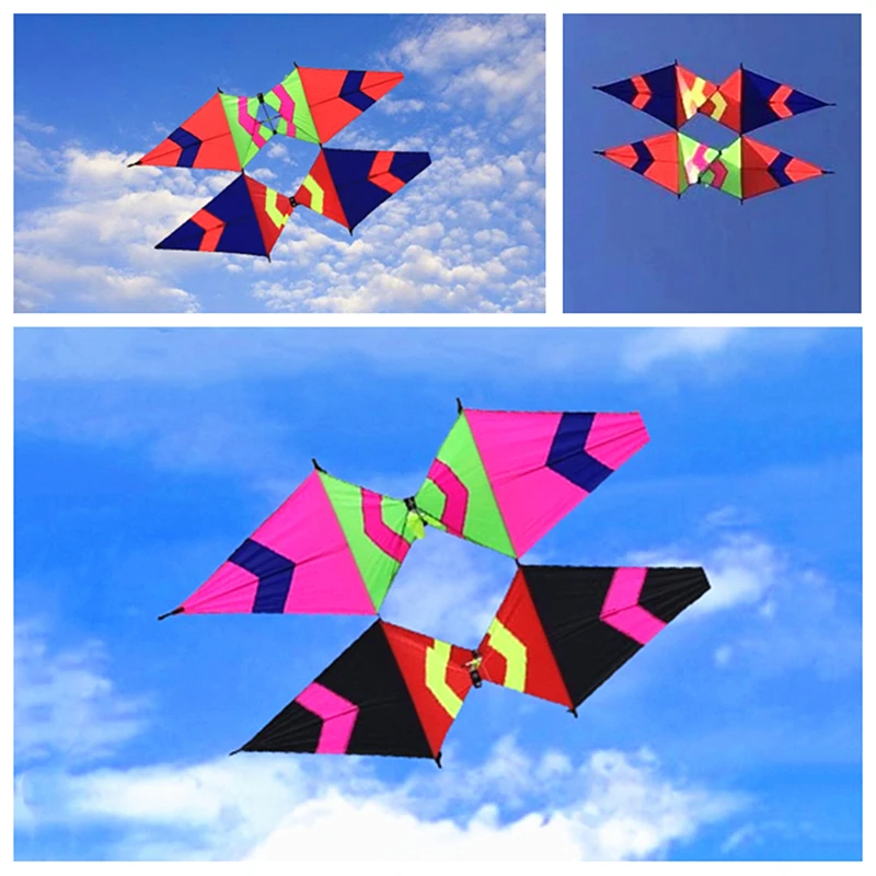 Free Shipping 3d kites flying for adults kites parachute toys pilot kites sport beach kites breeze fly kites Line winder Kidult