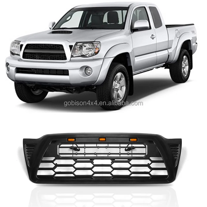 

Factory Price Matte Black ABS Car Grills With Letters For TOYOTA TACOMA Grills Car Front Grill 2005-2011