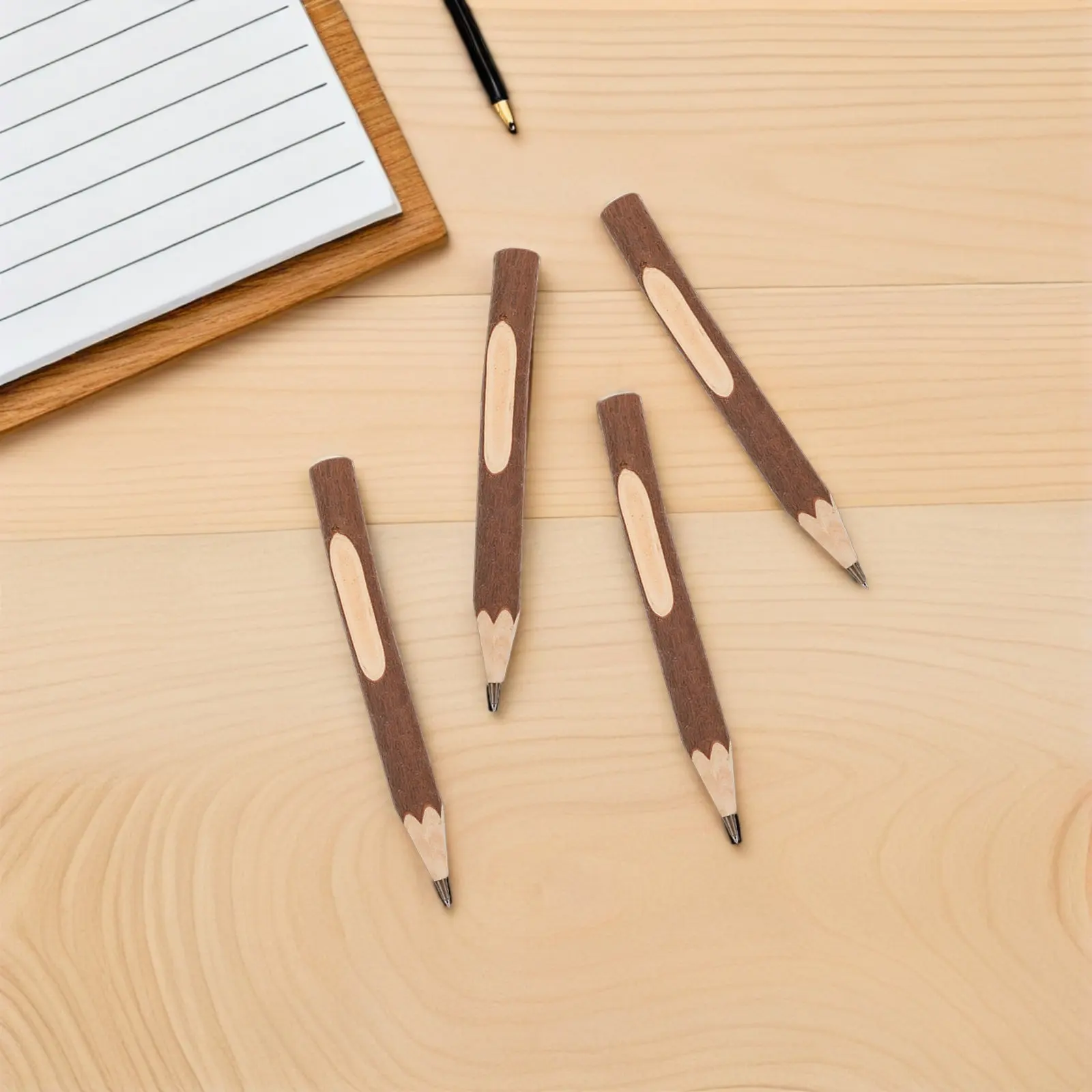 10Pcs Wood Ballpoint Pens Pencils Rustic Tree Branch Twig Design for Camping Woodland Party Guest Books School Party Supplies