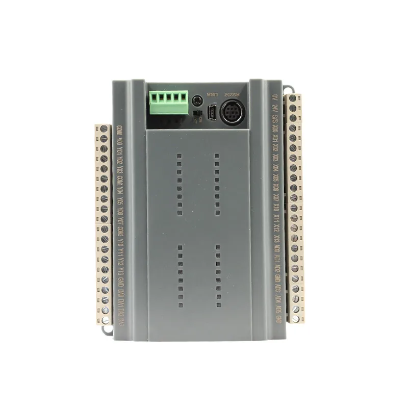 Pengontrol logika PLC Coolmay dengan 12 relay dan output transistor yang dapat diprogram, pemasok dari Cina, kontrol analog 4-20mA untuk Sistem Air