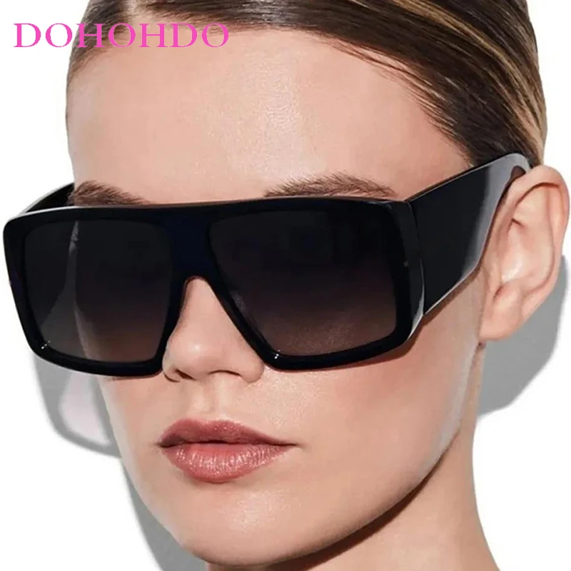 

2025 New Vintage Oversized Frame Square Women Sunglasses Retro Men Sunglass Outdoor Sport Drive Hiking Windproof Goggles UV400