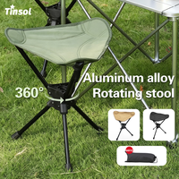 NEW Portable Outdoor Detachable Swivel Fishing Chair Maximum weight 150KG Camping Folding Chair with Fishing Tote Hiking Trip
