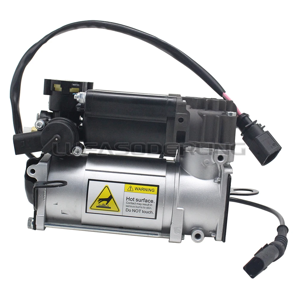 1x Air Compressor Pump With Temperature Control Cable For Audi A6 C5 4B Allroad 4Z7616007A Air Suspension Car Accessories