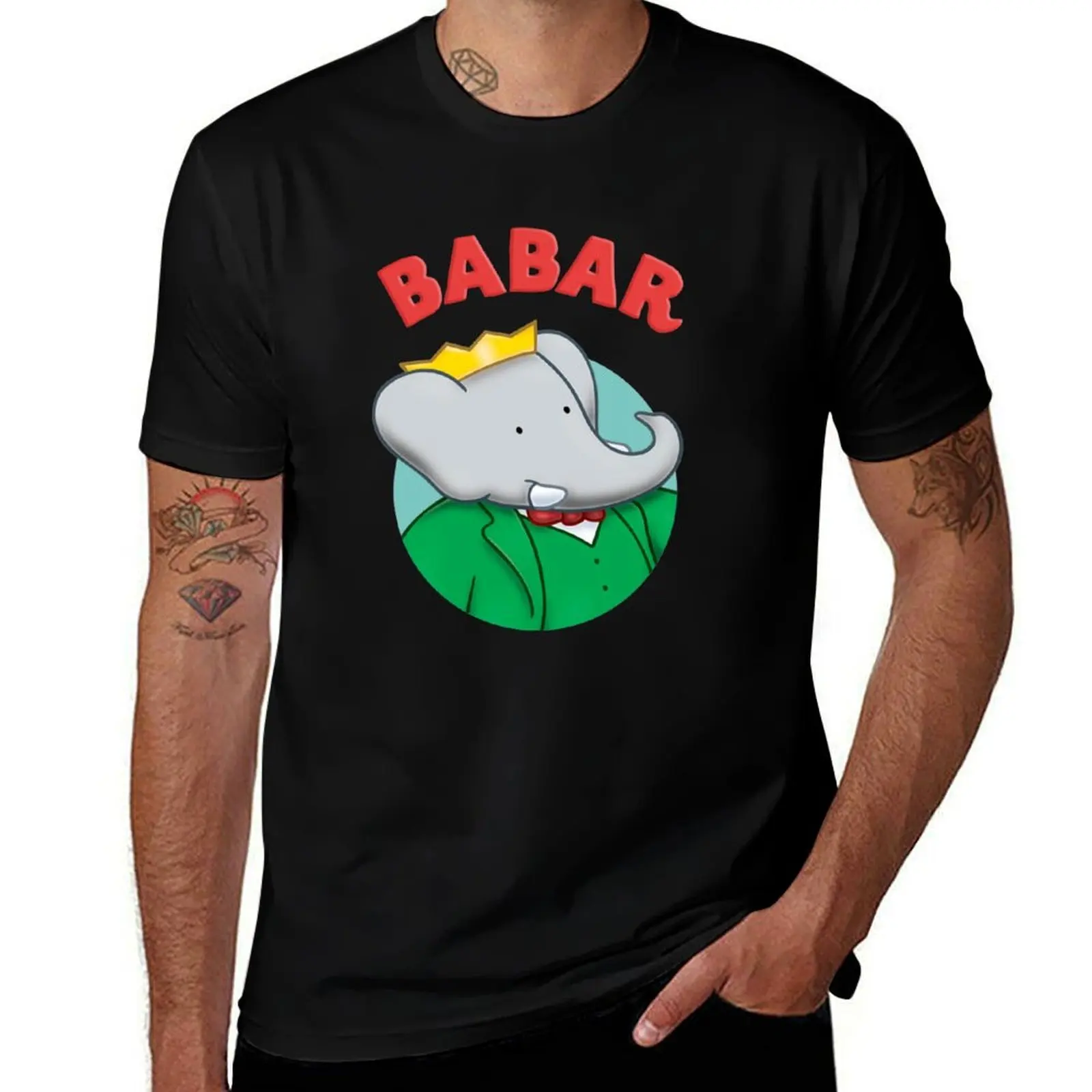 

T-Shirt t anime man t summer Babar oversize shirt cotton man heavy shirts shirt t