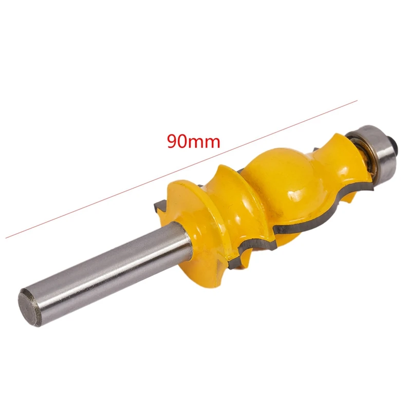 2Pc 8Mm Shank Molding Router Bit Trimming Wood Milling Cutter For Woodwork Cutter Power Tools