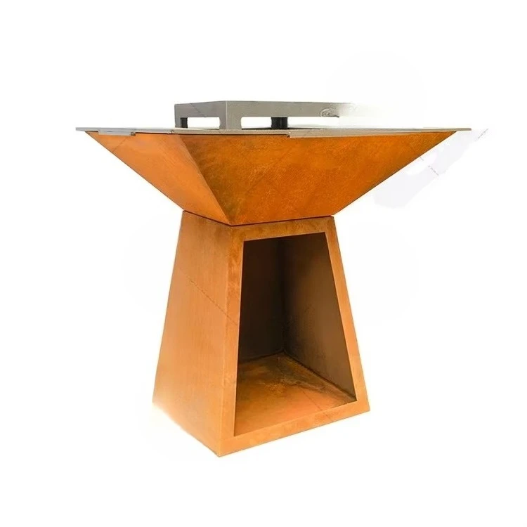 

For Outdoor Kitchen Bbq Corten Steel Outdoor Burning Bbq Corten Steel Bbq Grilll