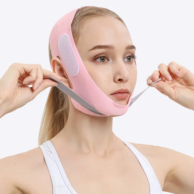 Pasek do liftingu twarzy dla kobiet V-Line Facial Lift Bandage Sculpt Bandage Double Chin Reducer Chin Up Slimming Strap Fixed Belt