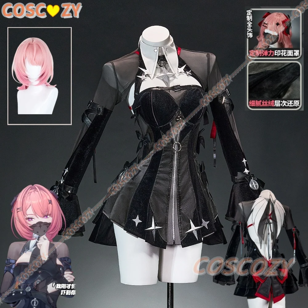 Disfraz de Cosplay de Ramiel de Zenless Zone Zero, Peluca, Vestido de Personaje de Videojuego para Mujer, Máscara, Accesorios para la Cabeza, Disfraz de Halloween, Carnaval, Ropa para Mujer