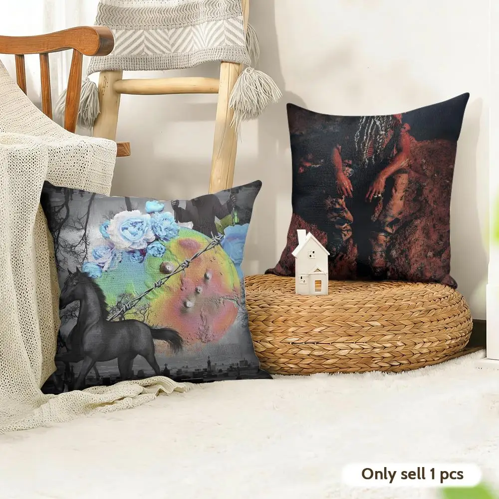 Rapper Singer D-Destroy Lonely Cushion Cover Organic Linen Square Pillow Case Durable Non-Allergenic And Kind To Skin