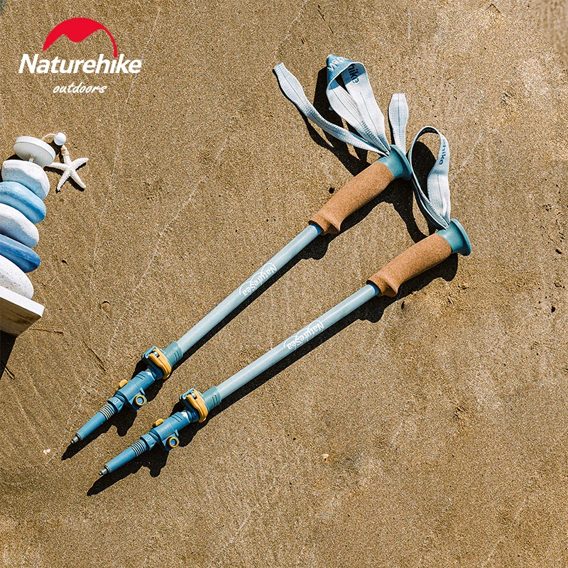 

Naturehike 1PCS Climbing Stick Lightweight 7075 Aluminum Hiking Pole with Cork Grips Men Women Telescopic Trekking Walking Stick