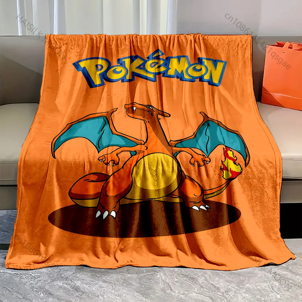 Japan Anime Pocket Monsters Charizard Print Blanket Adult Children Warm Blankets Home Travel Car Sofa Bed Comfortable Blanket