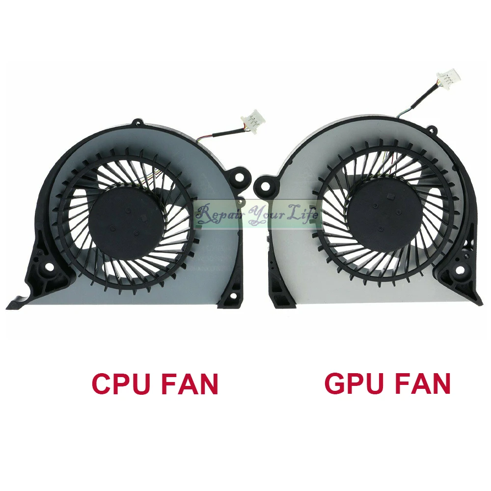 Imagem -02 - Ventilador de Refrigeração da Cpu do Portátil Gpu para Dell Inspiron 15 7577 7588 Fãs do Refrigerador da Placa Gráfica dc 5v Dfs2000054h0t Dfs541105fc0t Fjqs Fjqt