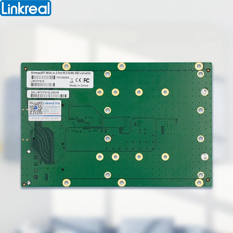 Imagem -05 - Linkreal Sff8654 a Porta M.2 m Chave Nvme Adaptador Card-lrfcf512