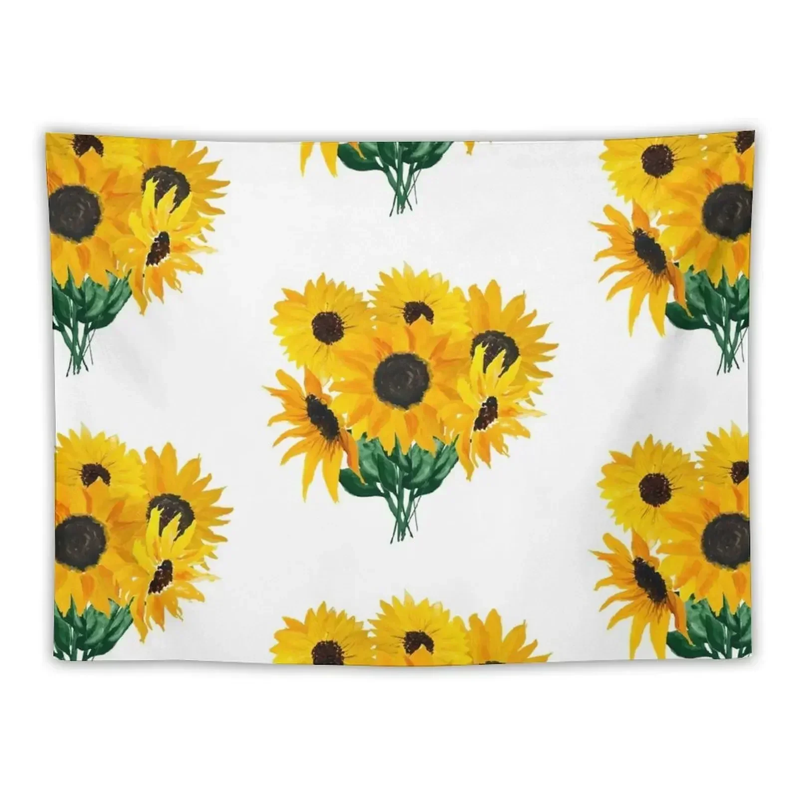 

Painted sunflower bouquet Tapestry Room Decoration Aesthetic Cute Room Things Bedroom Decor Christmas Decoration Tapestry