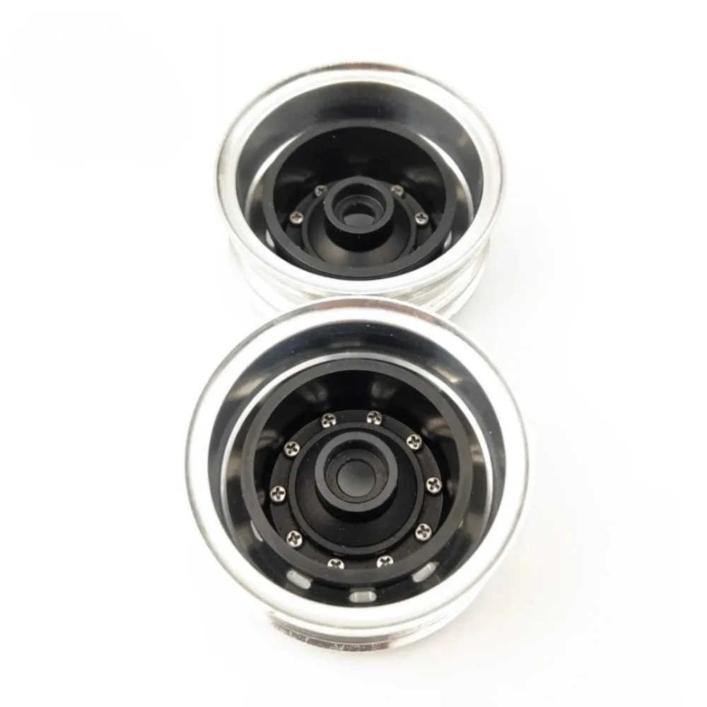 1 par de bujes de rueda delantera para camión Tamiya RC 1/14 VOLVO MAN Scania BENZ piezas de bricolaje