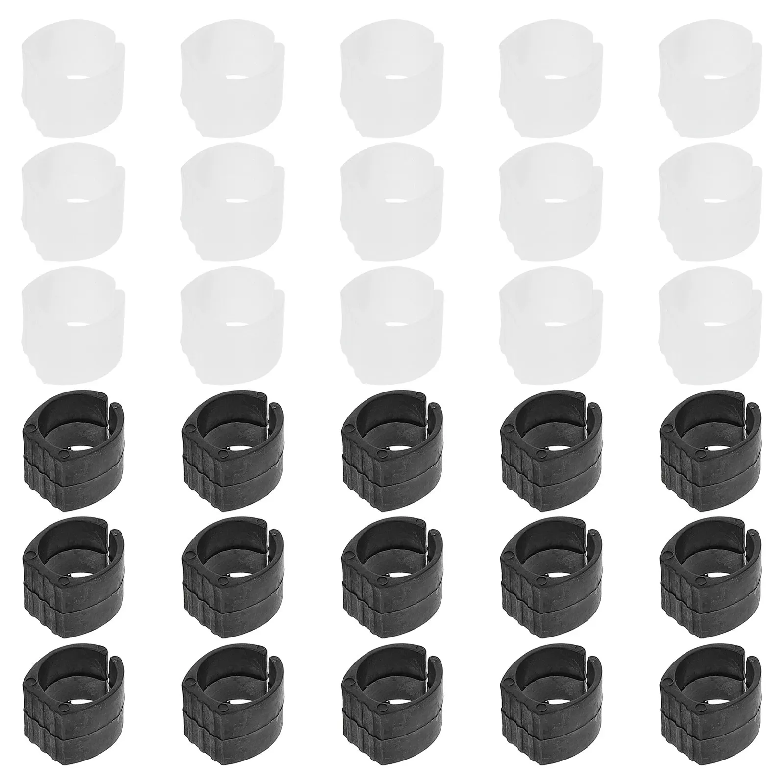 30Pcs Chair Leg Covers Plastic U-Shape Anti-Skid Table Feet Protectors Chair Feet Caps for Indoor Furniture Floor Safety