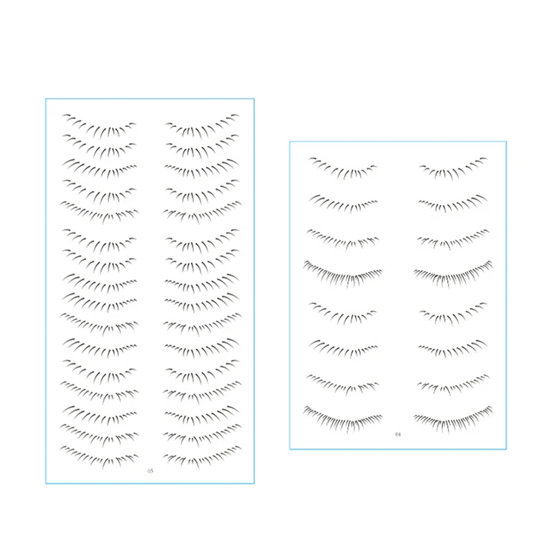 2023 New Lower False Eyelash Tattoo Stickers Ladies Eyelash Stickers Girls Eye Stickers Makeup Tools