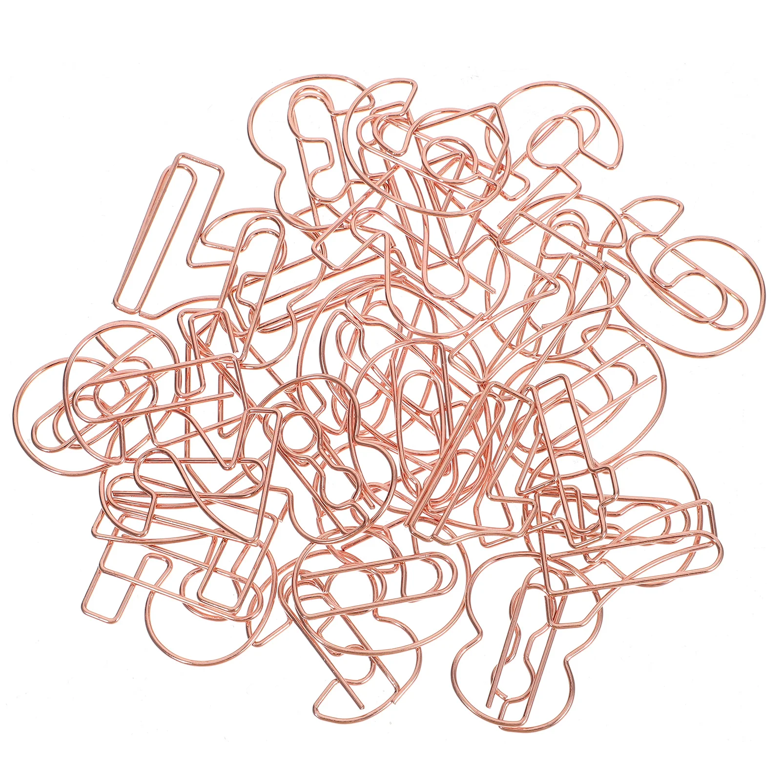 30pcs Number Shaped Metal Paper Clips Mini Decorative Small Paperclips For Office School Home Document Fixing File Organization