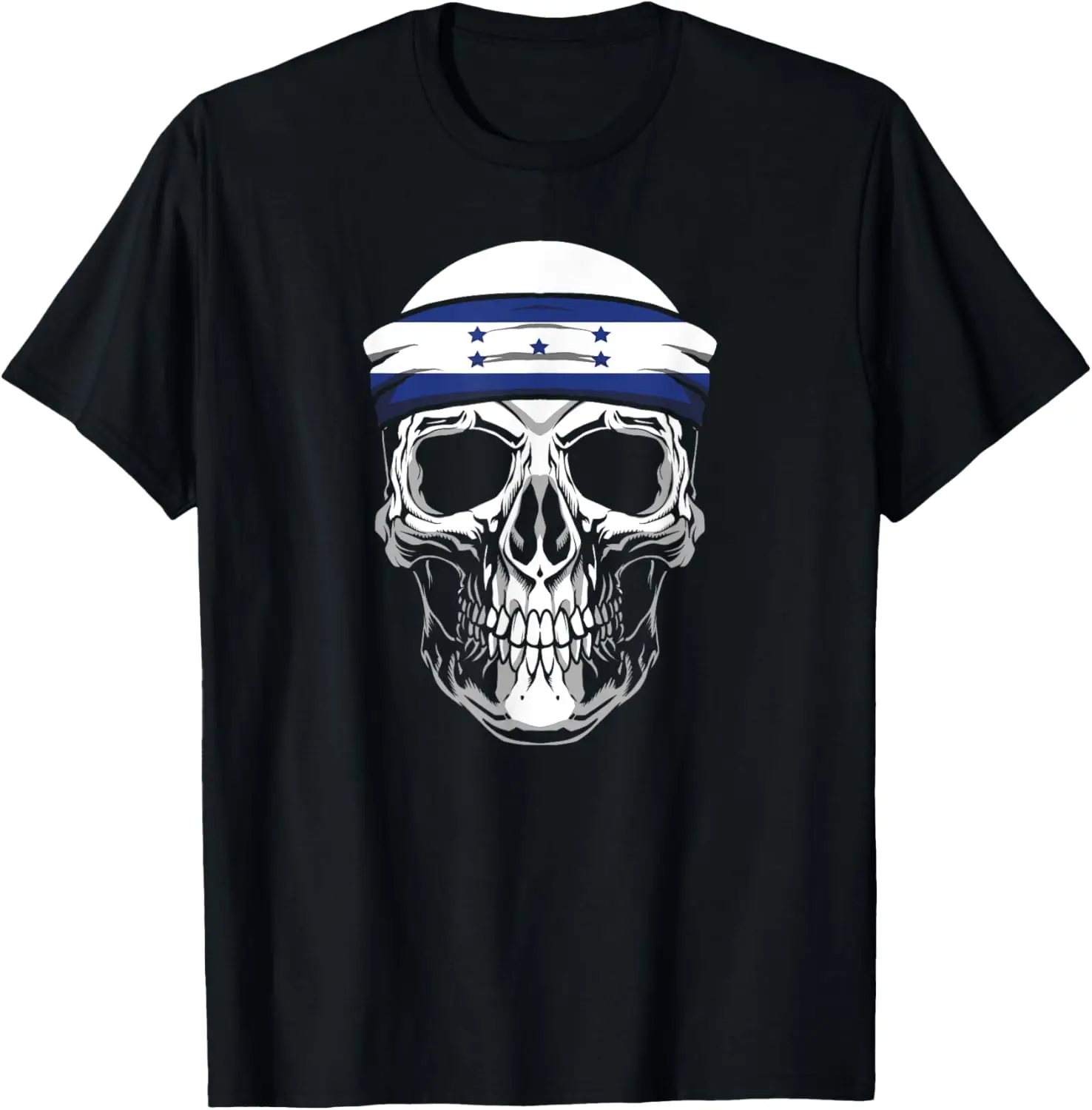 Nationality Country Origin - Skull Flag Honduras T-Shirt