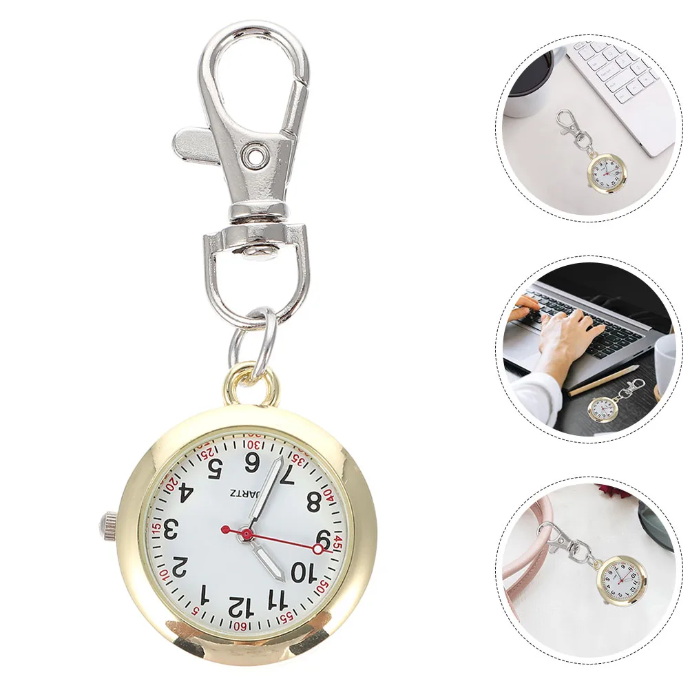 

2Pcs Nurse Watch Large Pocket Watches for Women Pendant Clock Clear Readability Stopwatch Mechanical Classic Design