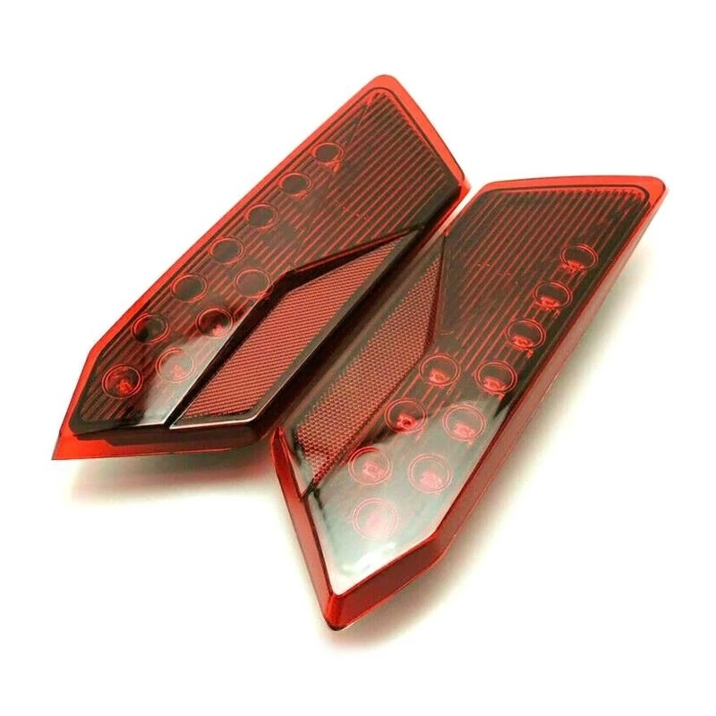

Black/Red LED Rear Lamps Taillight Brake Lights for Polaris RZR 900 1000 S XP 4
