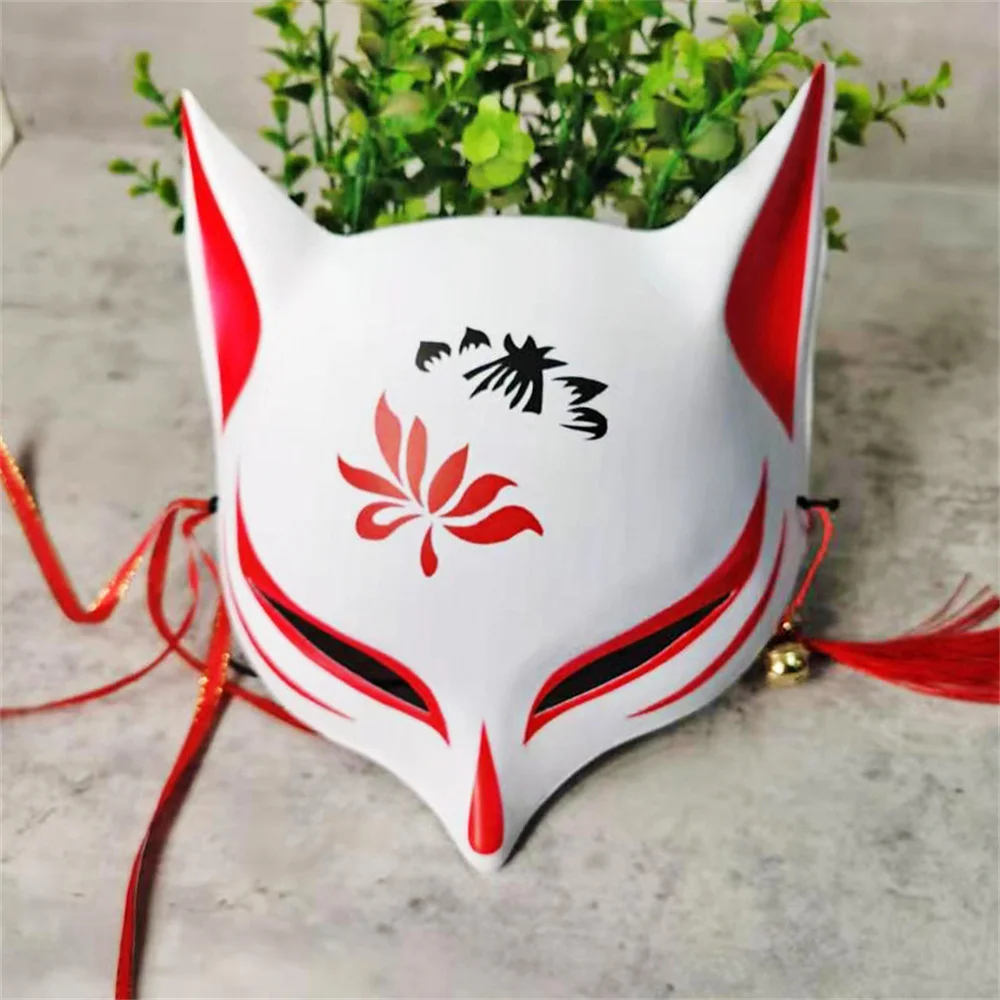 Quasten Festival Cosplay Geschenk Halbgesicht Katzenmaske Halloween Maskerade Party für Anime Conventions Kostümpartys Halloween