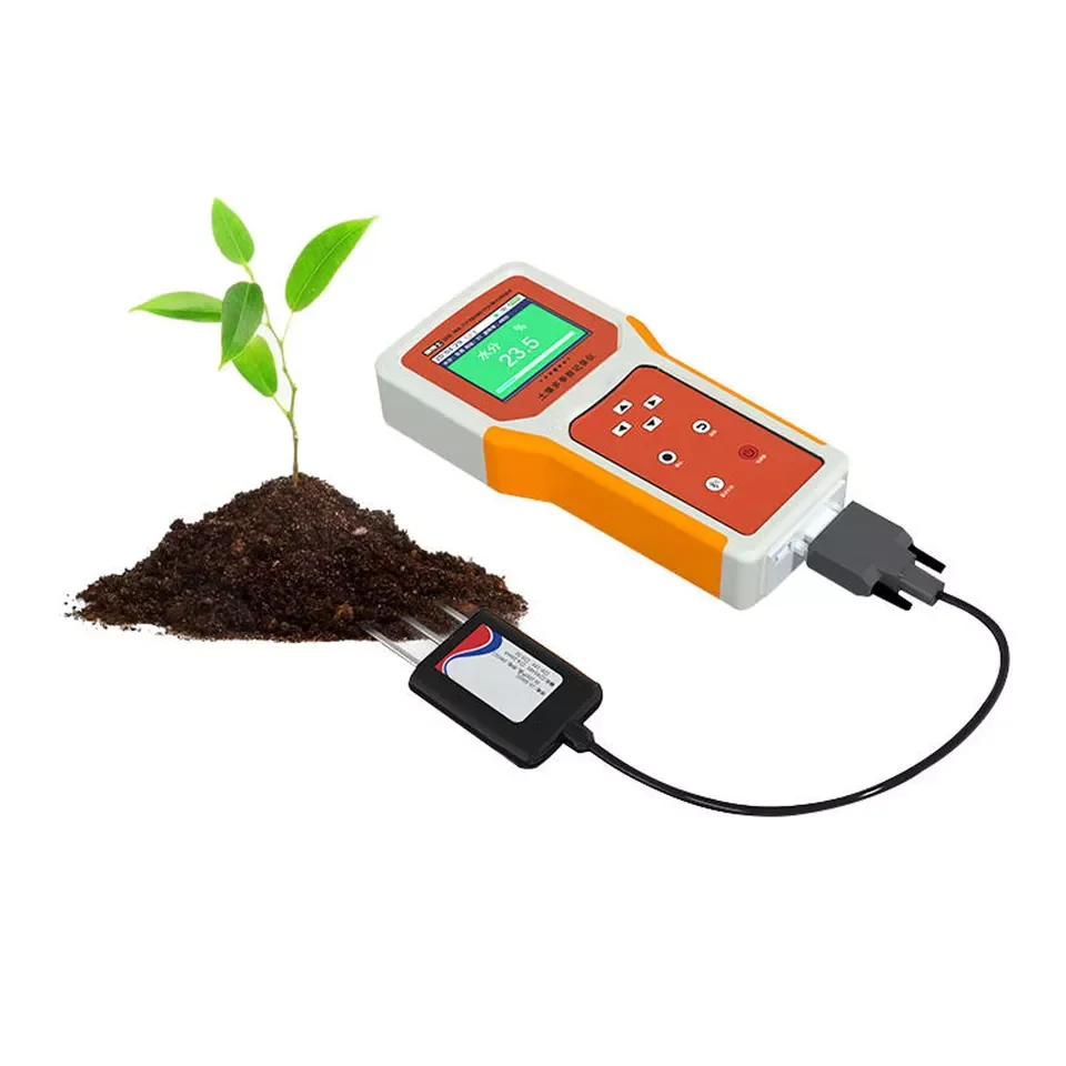 Portable Handheld with LCD display 7 in 1 Soil Tester with PH NPK Moisture Temperature Function  Five Pins Sensor Tester Kit