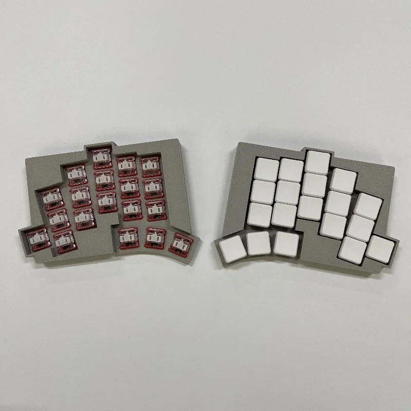 

TOTEM Беспроводная разделенная клавиатура Bluetooth Двухрежимная Teclado Gamer Эргономичный низкопрофильный переключатель Механические клавиатуры Kailh Choc V1