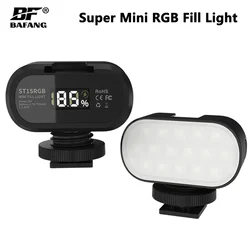 BAFANG-luz de relleno RGB para fotografía al aire libre, Mini luz LED recargable portátil para teléfono inteligente en vivo