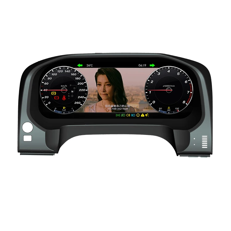 12.3 inch car digital speedometer instrument automobile oil gauge car lcd dashboard speed meter for prado