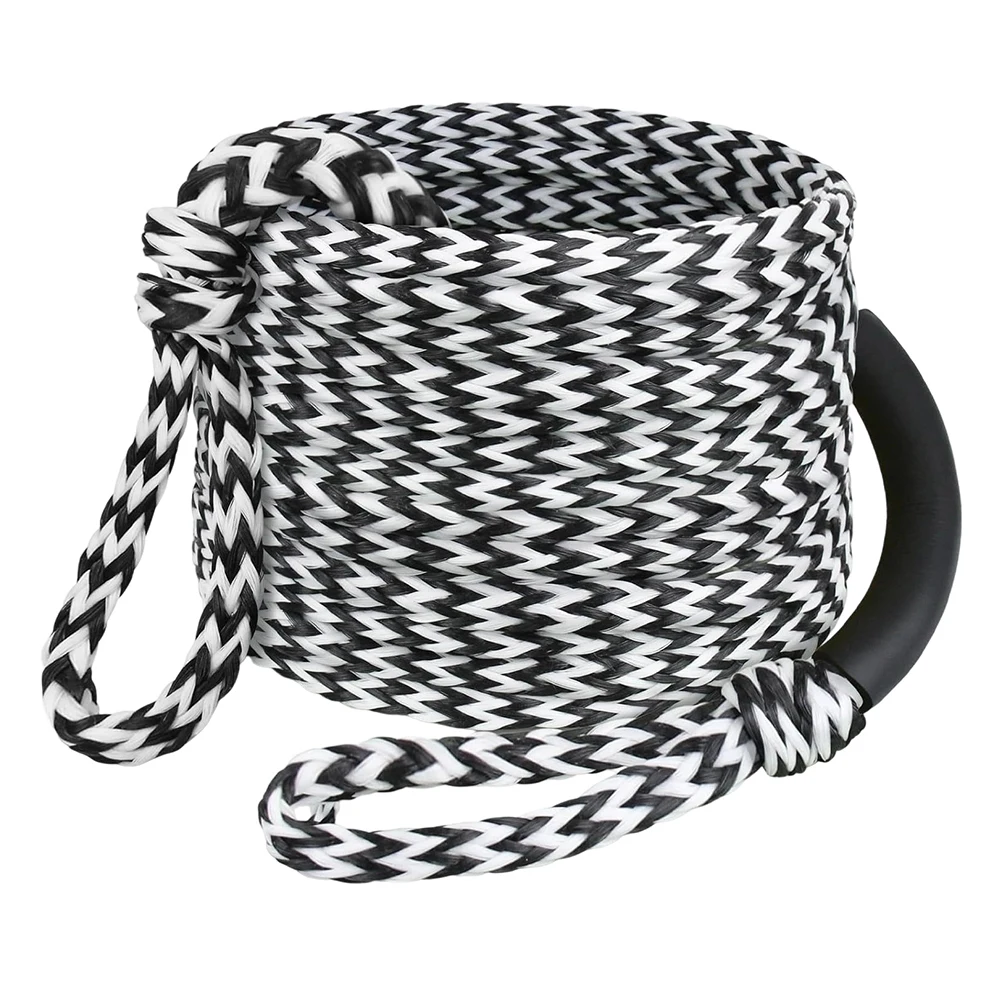 Foam Handle Tow Rope Wakeboard Rope Length 60ft Water Sports Rope Tear Resistant 2600 Pounds Strength High-density Foam Handle